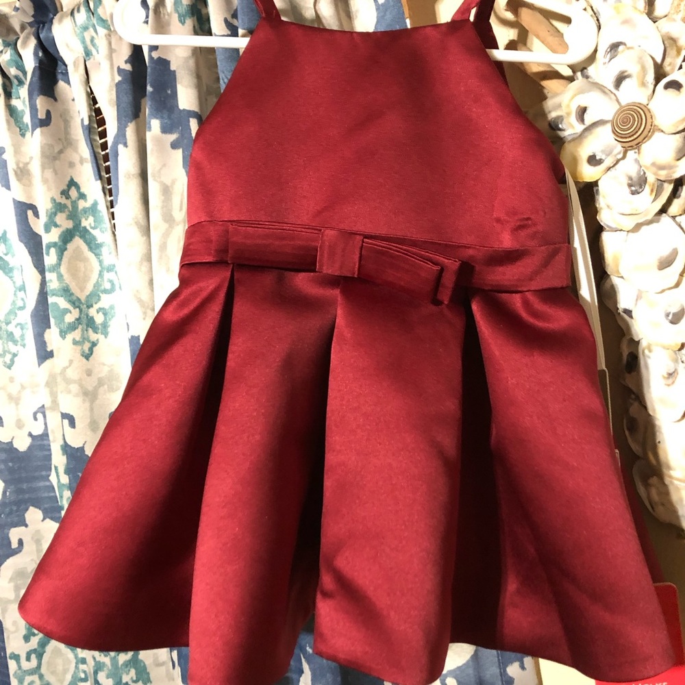 Beautiful satin burgundy dress